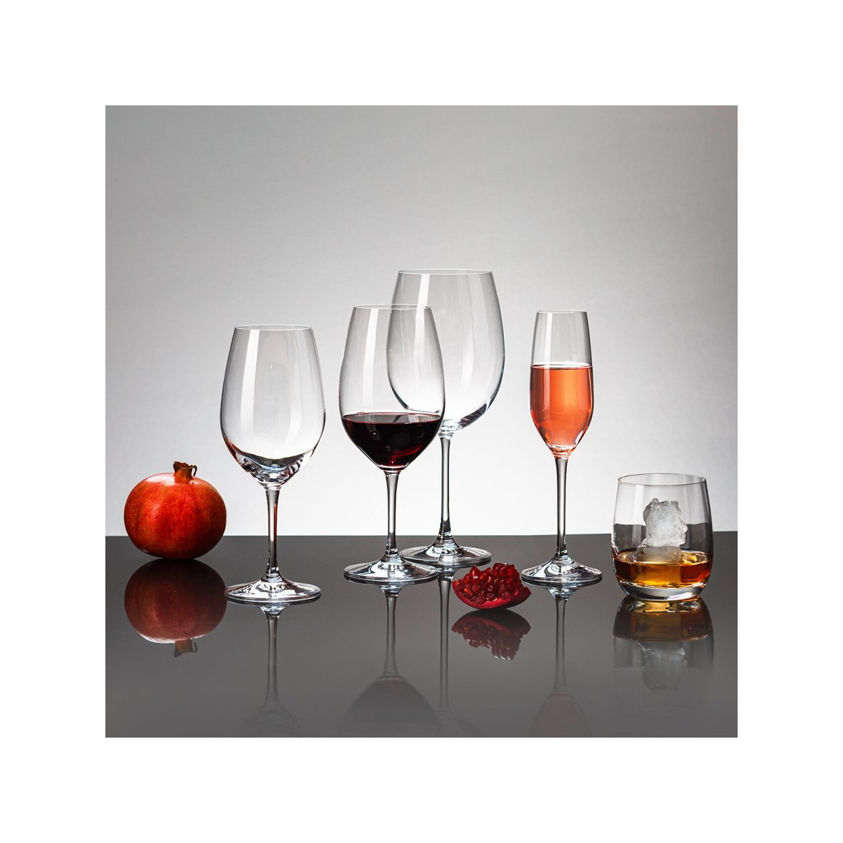 Calici da vino rosso 850 ml set 4 pz - Benu Glas Lunasol META Glas
