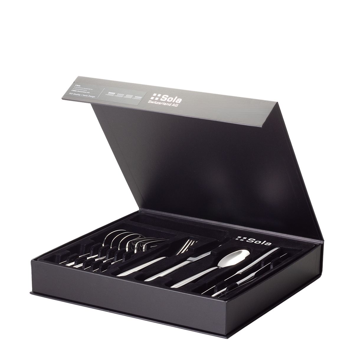 Cutlery set 16 pcs - Montevideo sandblasted in magnetic box