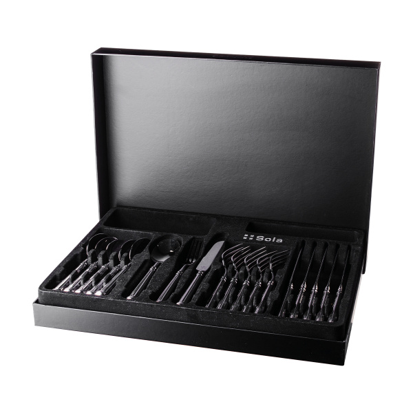 Cutlery set 24 pcs | Kreta Quarz Platinum Line