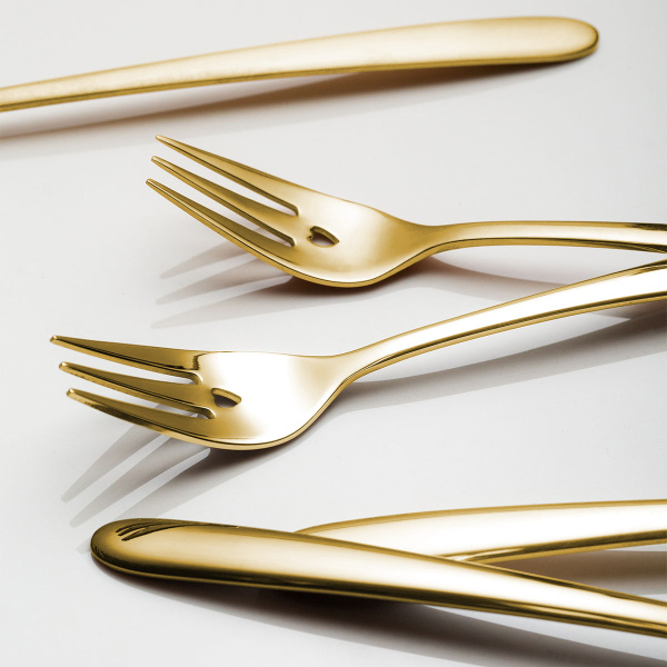 Coffret cadeau avec cœur 6 pièces doré | Love Cutlery