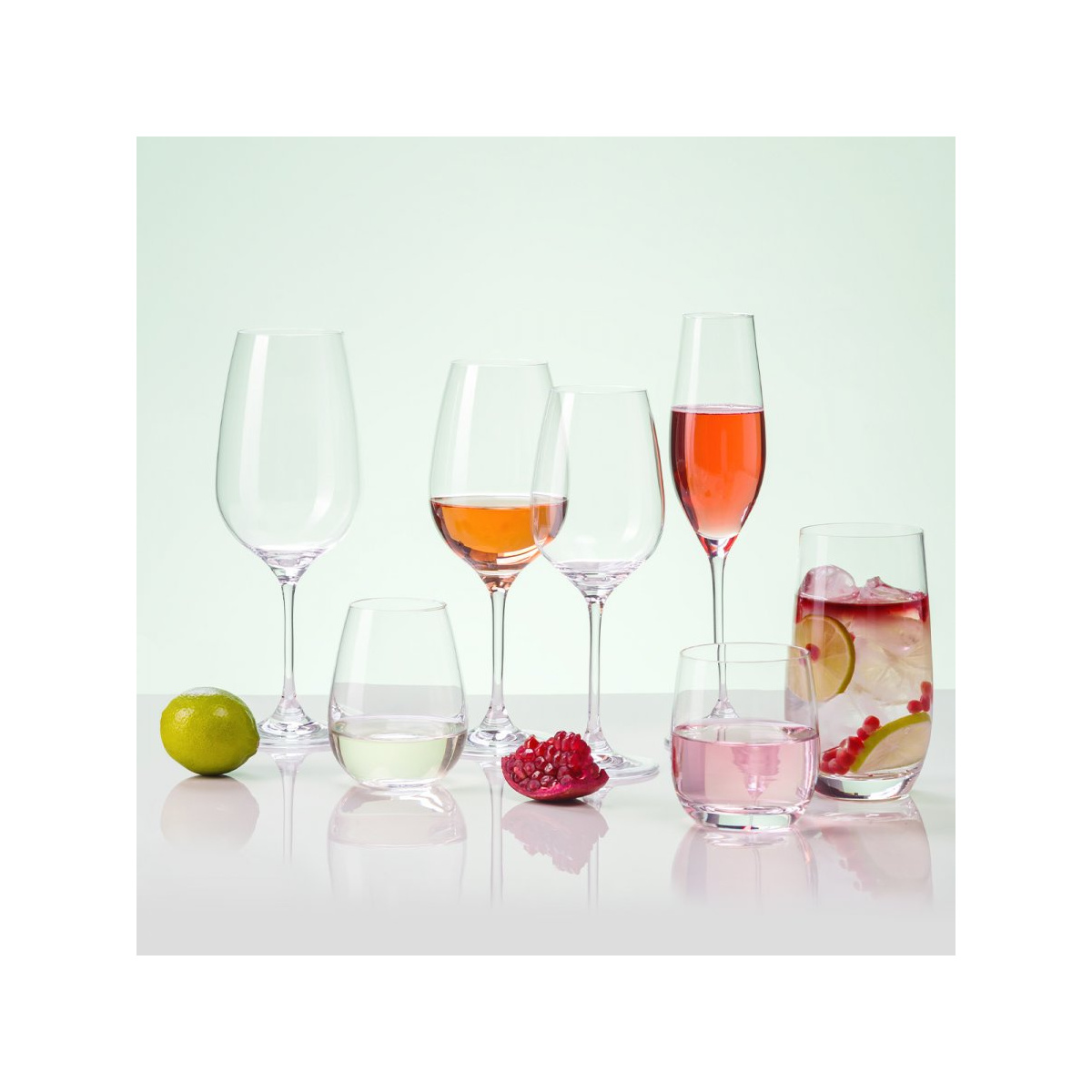 Champagner glasses 210 ml set of 6 - Premium Glas Crystal