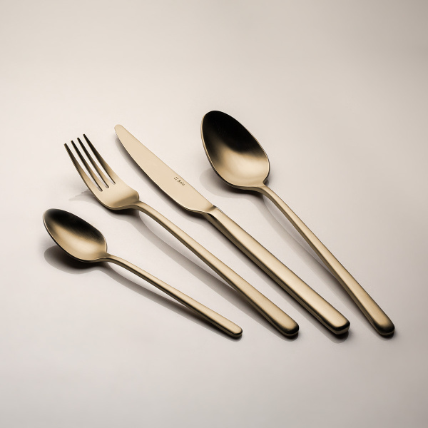 Set posate 16 pezzi Calgary champagne | Sola