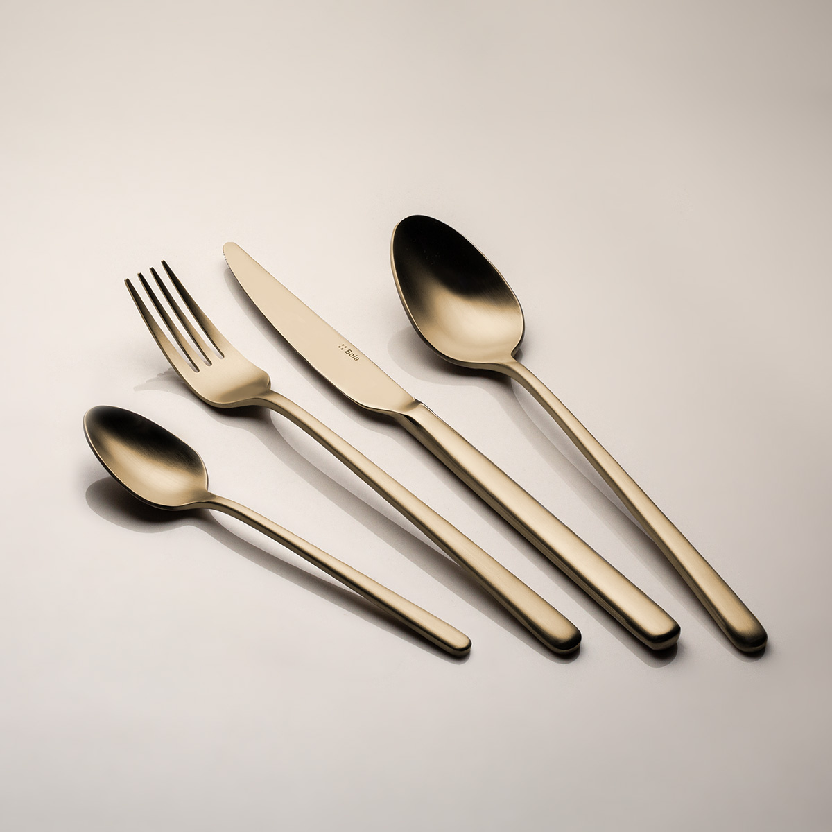Cutlery set 16 pcs Calgary champagne | Sola