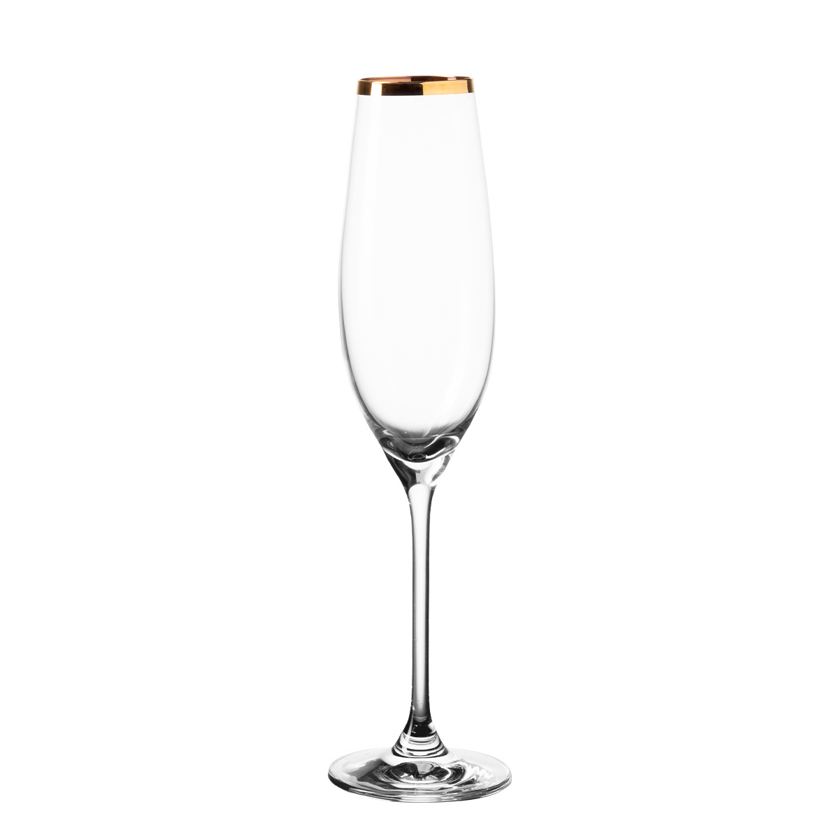 Flûte da champagne con bordo dorato 210 ml - Premium Glas Crystal