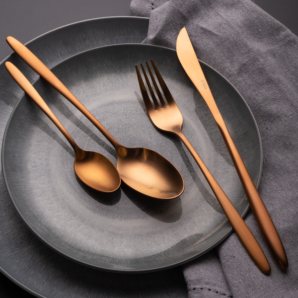 Set posate 16 pezzi Vivo rose gold | Sola