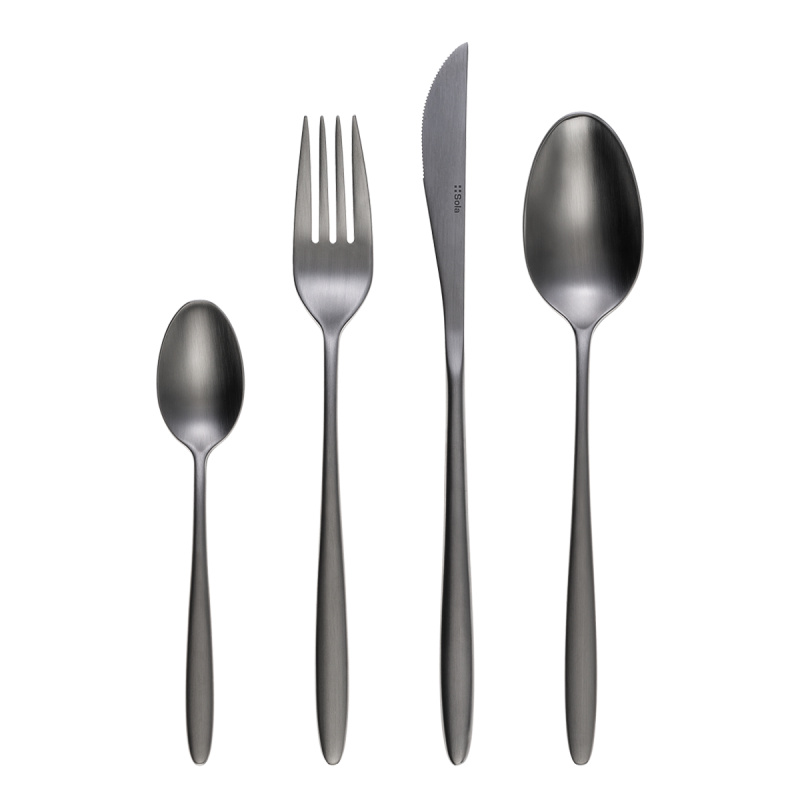 Cutlery set 16 pcs Vivo light grey | Sola