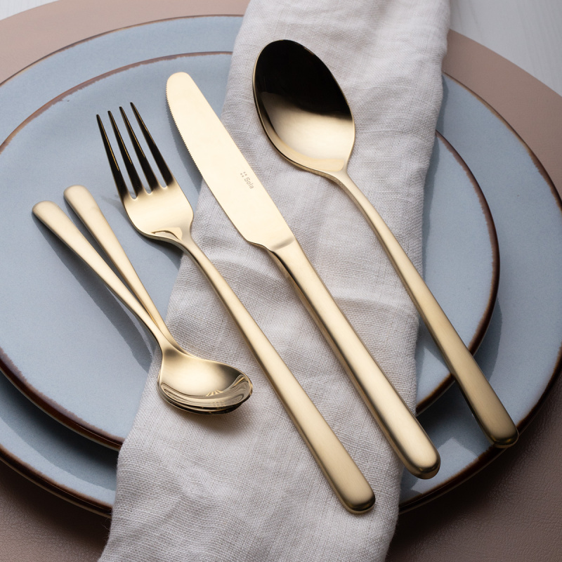 Set posate 16 pezzi Joy champagne | Sola