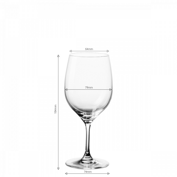 Calici da vino bianco 310 ml set 4 pz - Anno Glas Lunasol META Glass