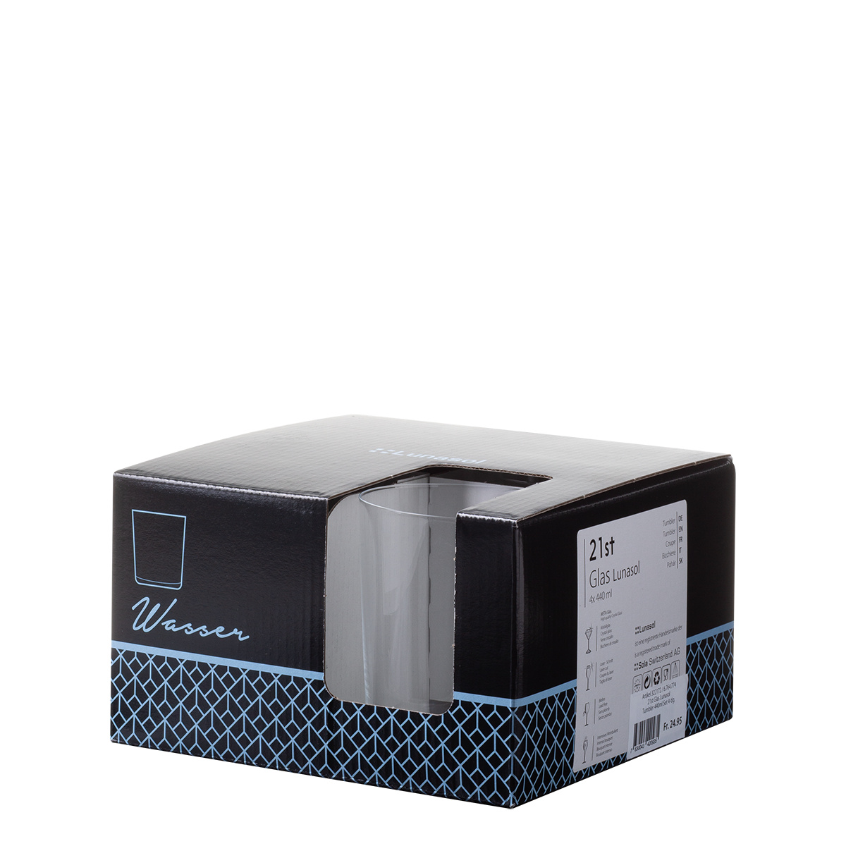 Tumbler glasses 440 ml 4 pcs - 21st Glas Lunasol