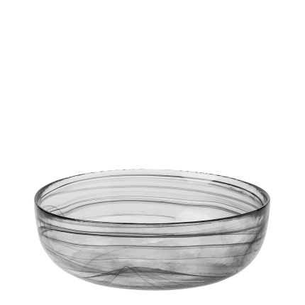 Ciotola nera 21 cm - Elements Glass