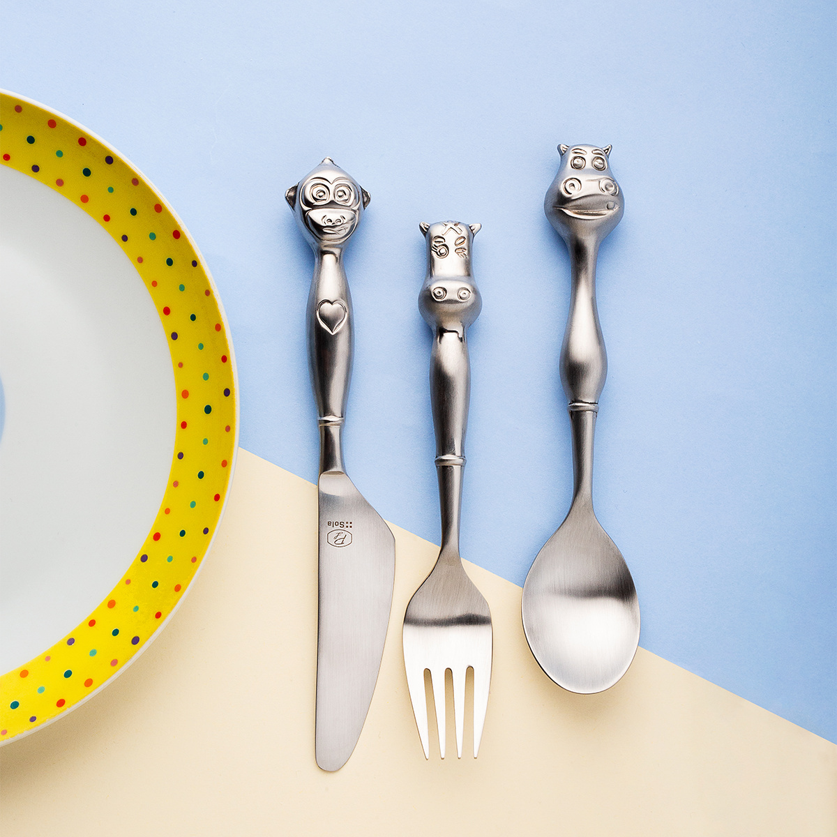 Children's 3-Piece Cutlery Set — TOM