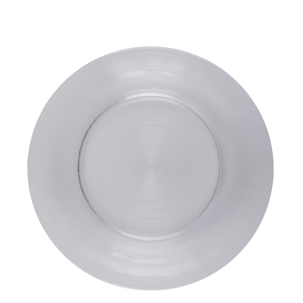 Flacher Teller 30 cm Set 4 Stk. - Basic Chic Glas
