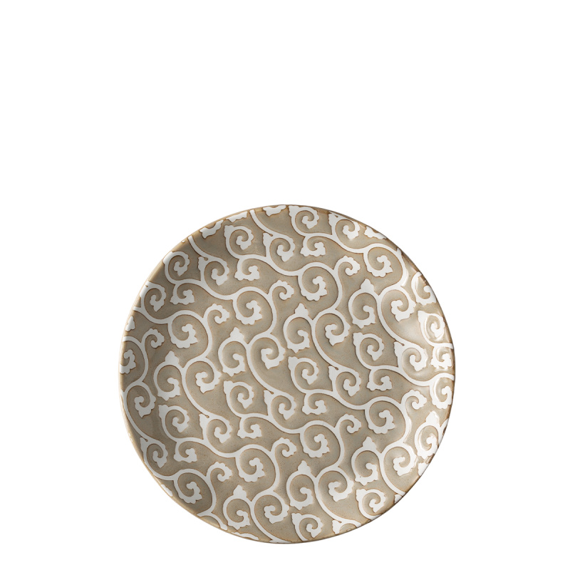 Dinner plate Wavy 20,5 cm | Levante Pearl
