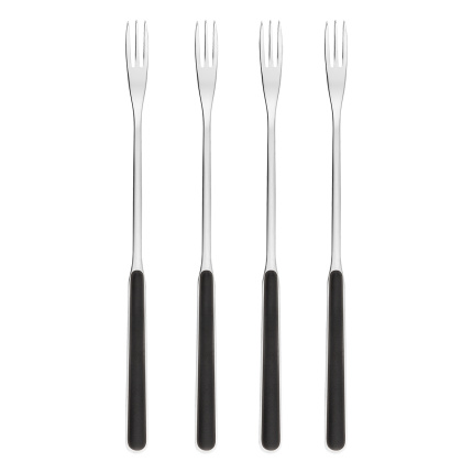 Cheese fondue forks 4 pcs black | Gallery Sola