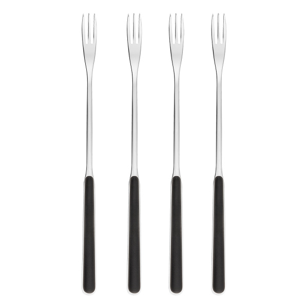 Cheese fondue forks 4 pcs black | Gallery Sola
