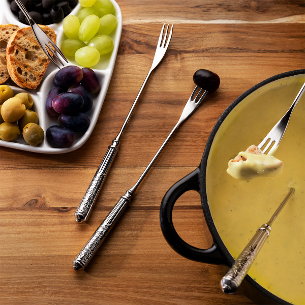 Set di 6 forchettine per fonduta di formaggio | San Remo