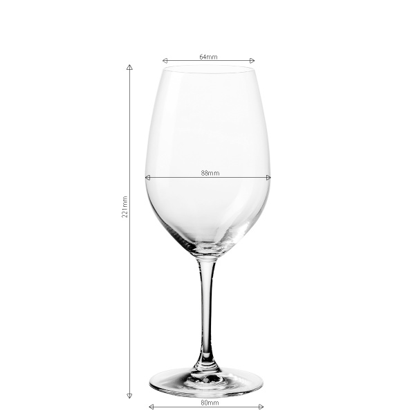 White wine glasses 530 ml set of 4 - Benu Glas Lunasol META Glass