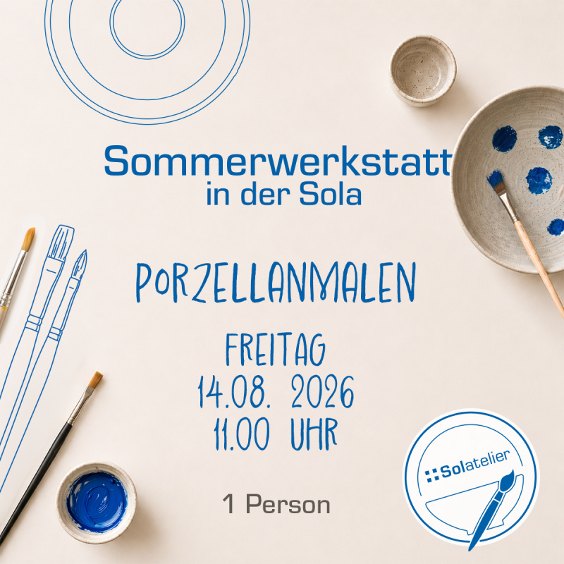 Porcelain painting, Friday, 14.08.2026, 11:00 AM, 1 person