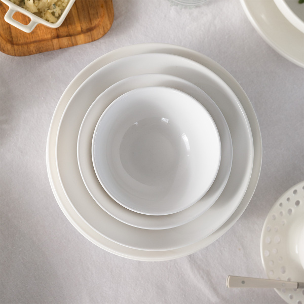 Deep plate Coupe white 19,5 cm – Flow