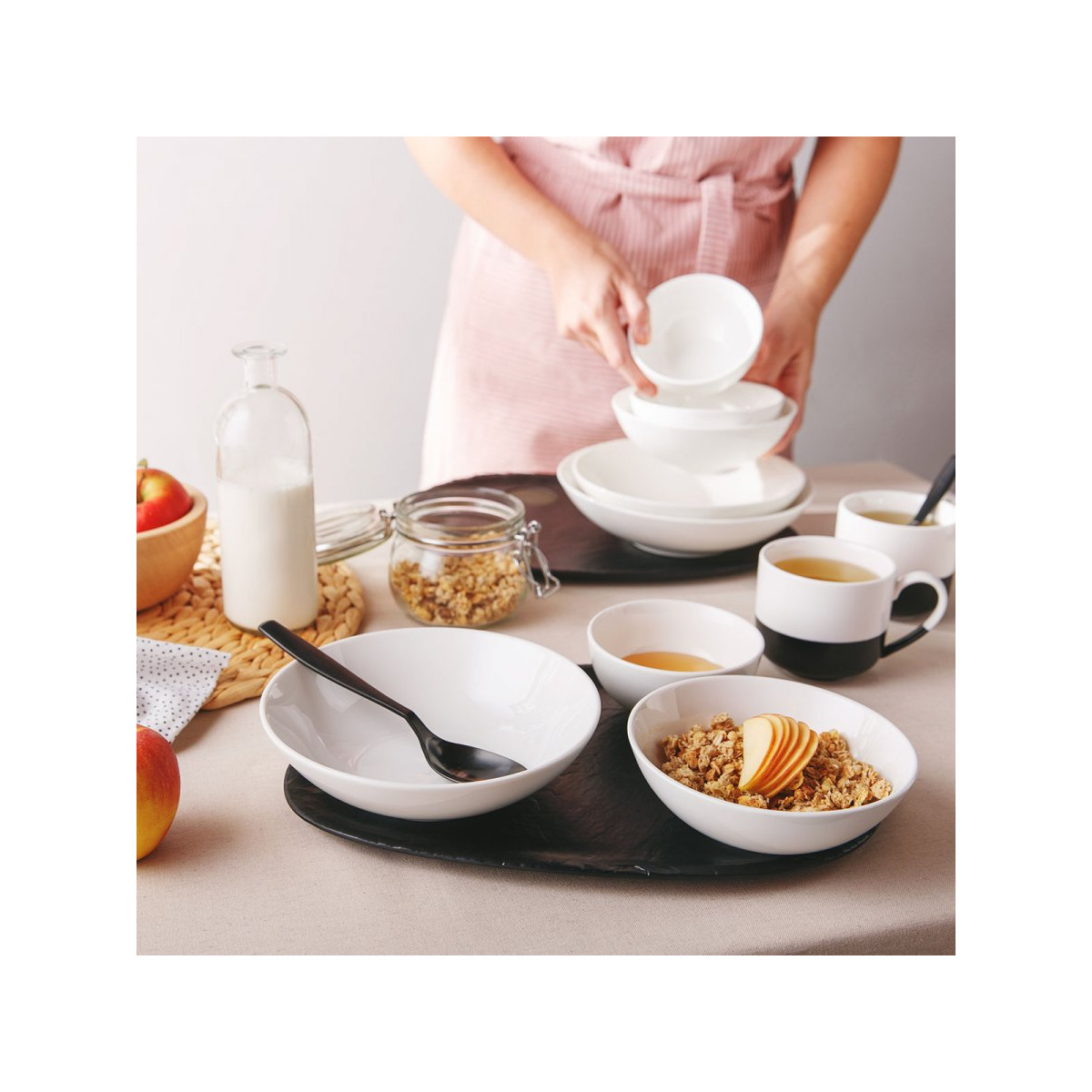 Flowl Atelier bowl white ø 21.5 cm - Gaya