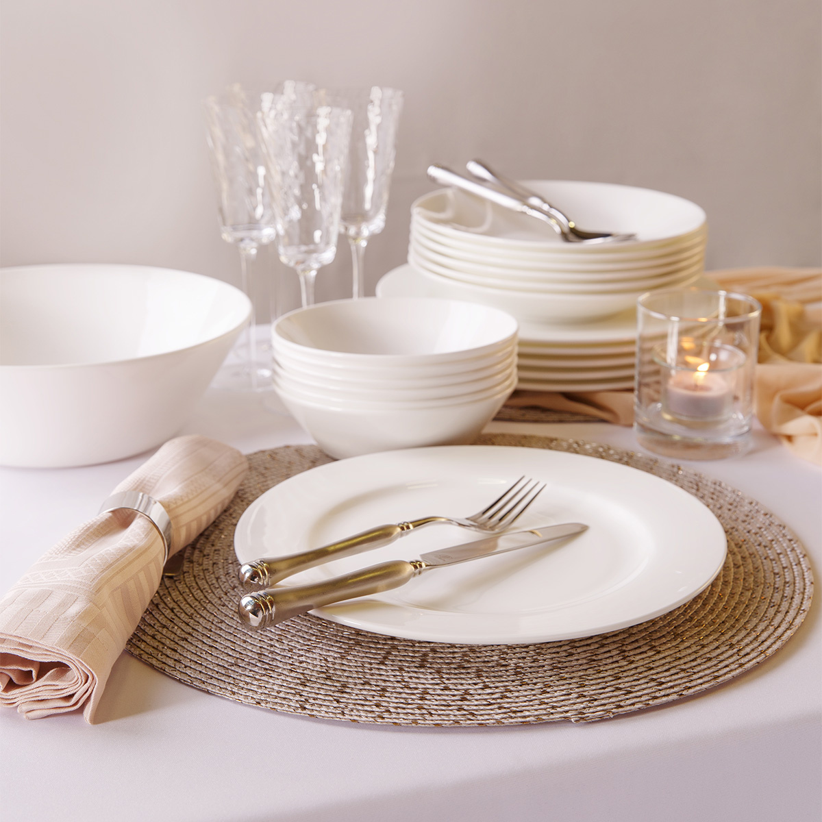 Porcelain set 19 pcs – Premium Platinum Line