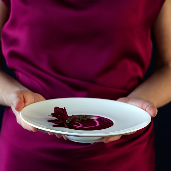 Piatto fondo gourmet 23,5 cm - Premium Platinum Line