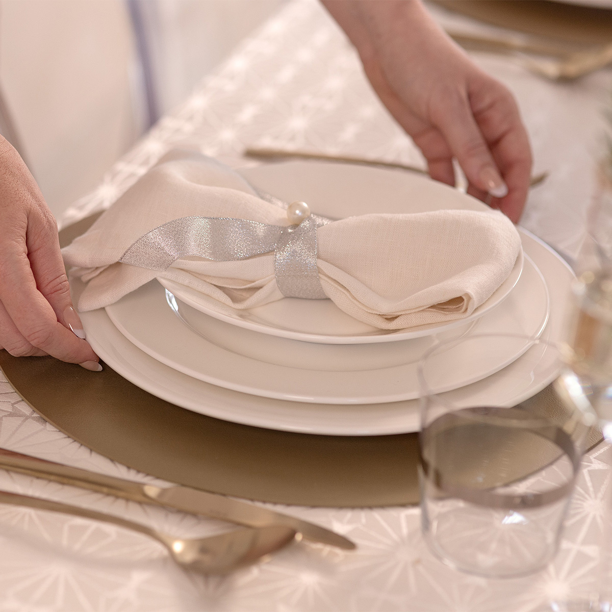 Servizio in porcellana 19 pezzi – Premium Platinum Line