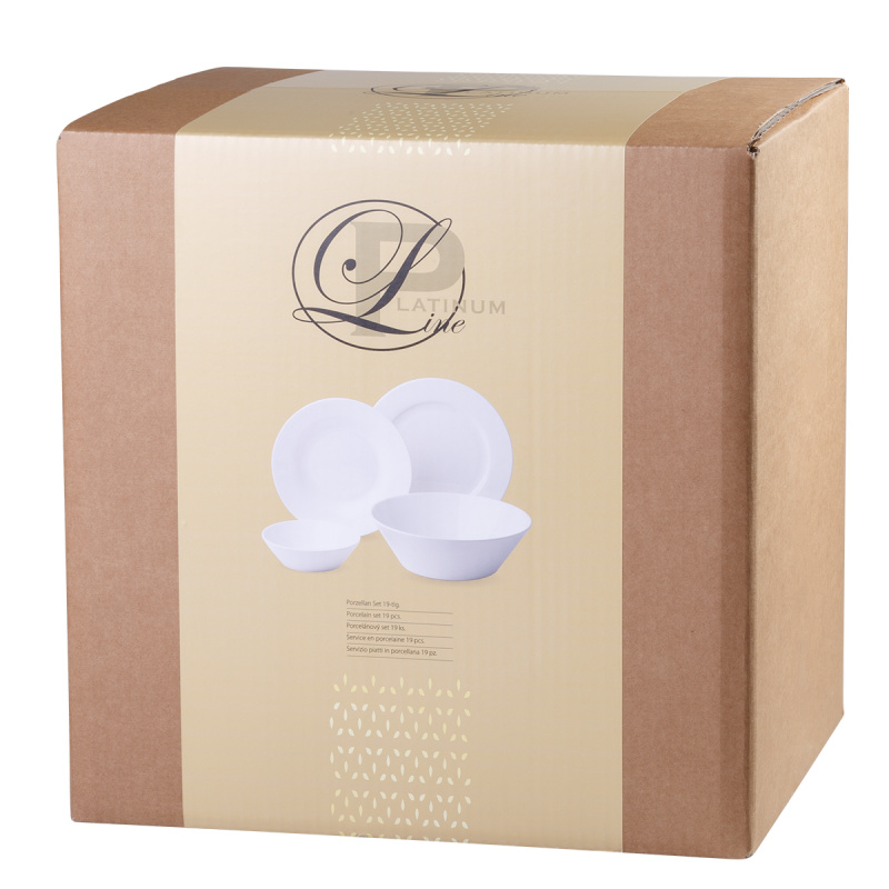 Set in porcellana 19 pezzi – Premium Platinum Line