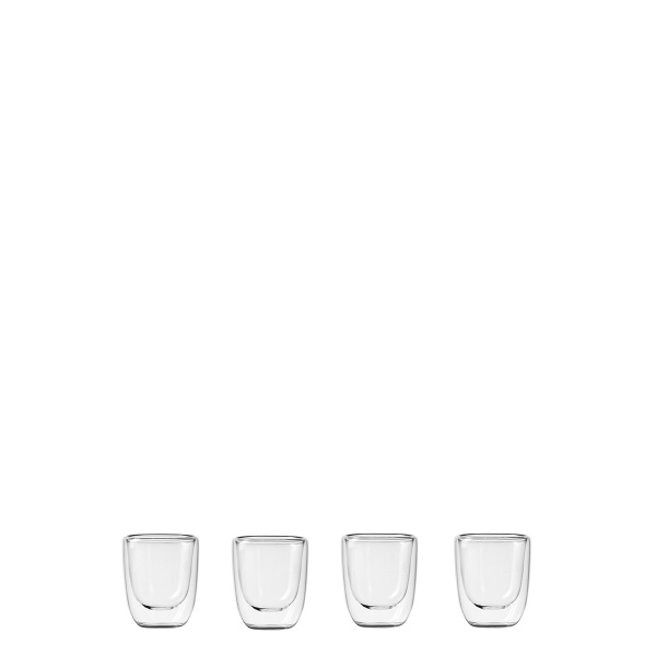 Bicchiere BASIC Glas Double Wall 70 ml - set da 4