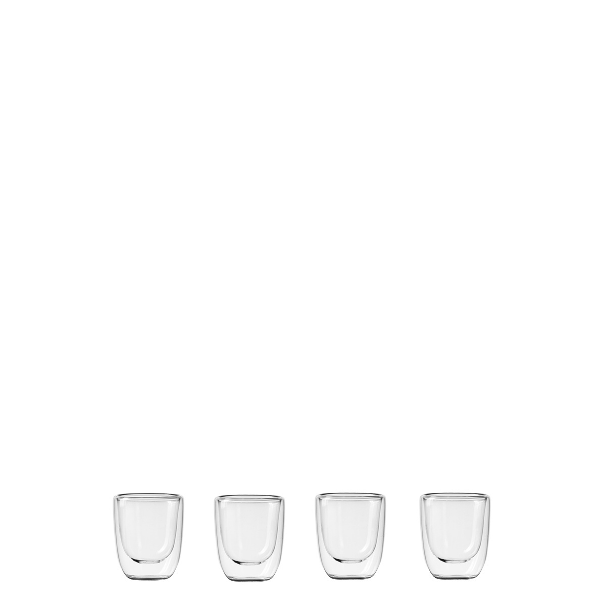 Glas BASIC Glas Double Wall 70 ml - 4er-Set