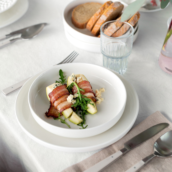 Dinner plate Coupe 23 cm | Gaya Atelier White