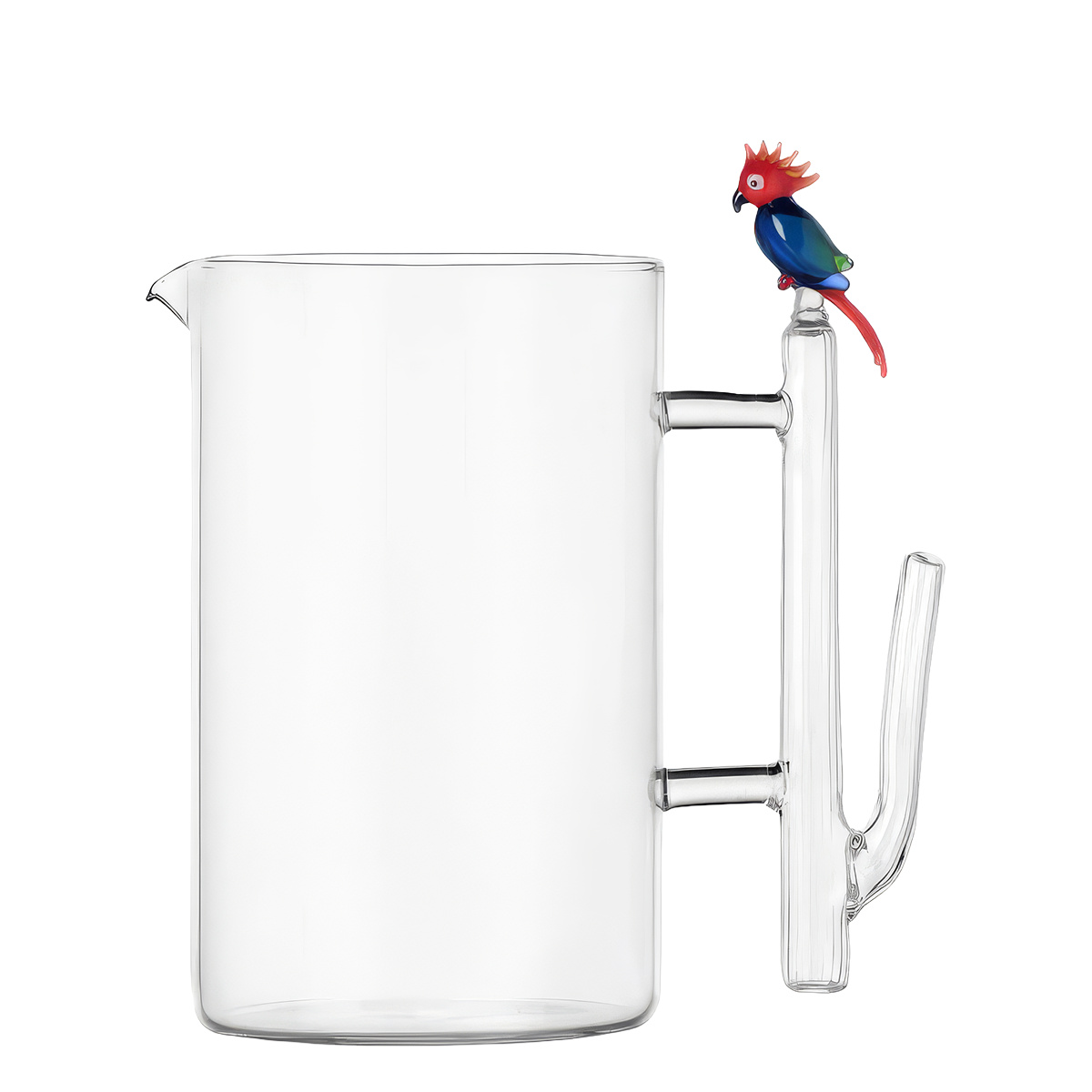 Carafe avec cacatoès rouge-bleu | Ichendorf