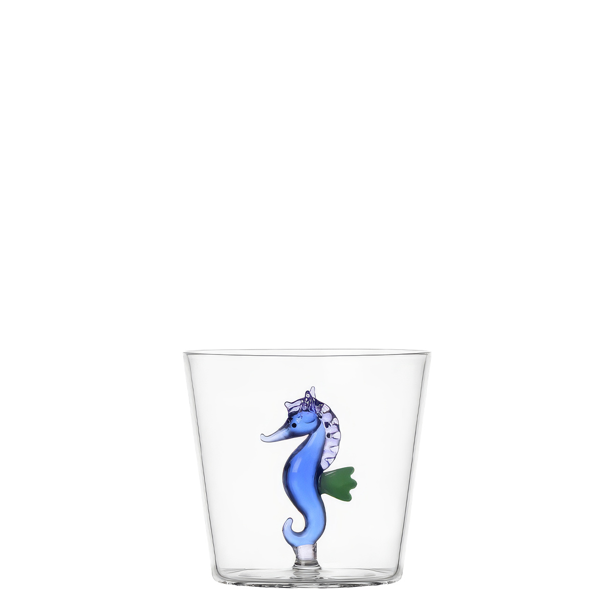 Glas mit blauem Seepferdchen | Ichendorf