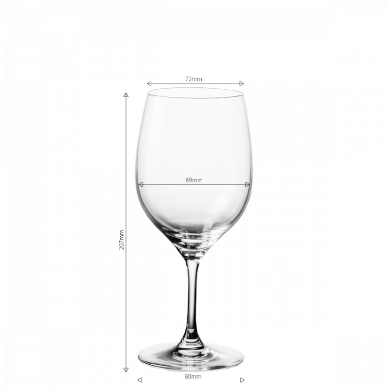 Rotweingläser 450 ml 4er-Set - Anno Glas Lunasol META Glass