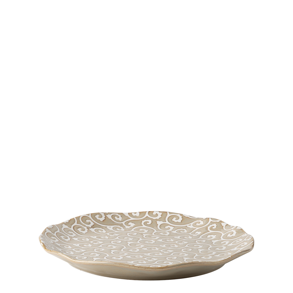 Piatto piano Wavy 25 cm | Levante Pearl