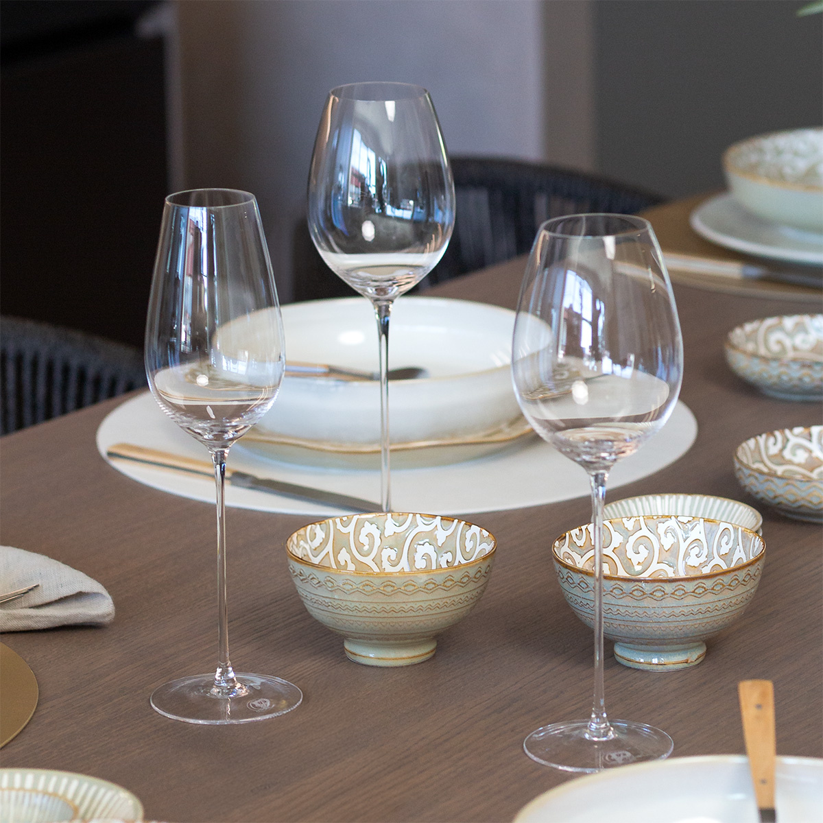Weißweingläser 280 ml Set 2 Stk. - FLOW Glas Platinum Line