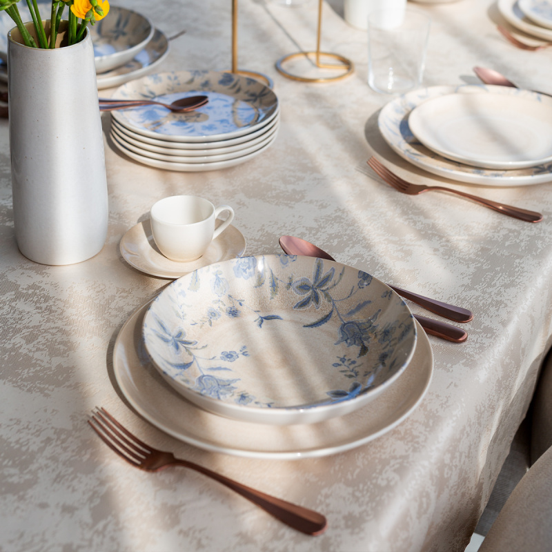 Set di 12 piatti — Elements Vulcano Sand Eden