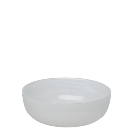 Ciotola bianca 21 cm - Elements Glass