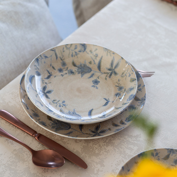 Set de 12 assiettes — Elements Vulcano Sand Eden