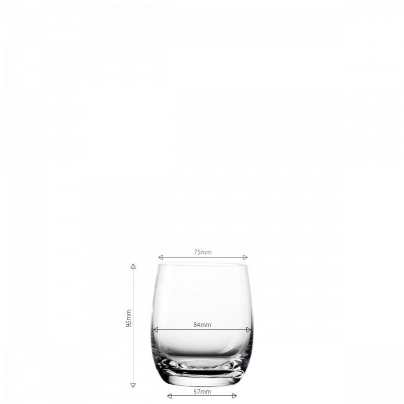 Bicchieri Tumbler 350 ml set 4 pz - Benu Glas Lunasol META Glass