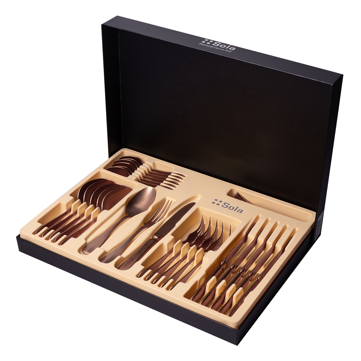 24-Piece Cutlery Set - Baguette Vintage Copper