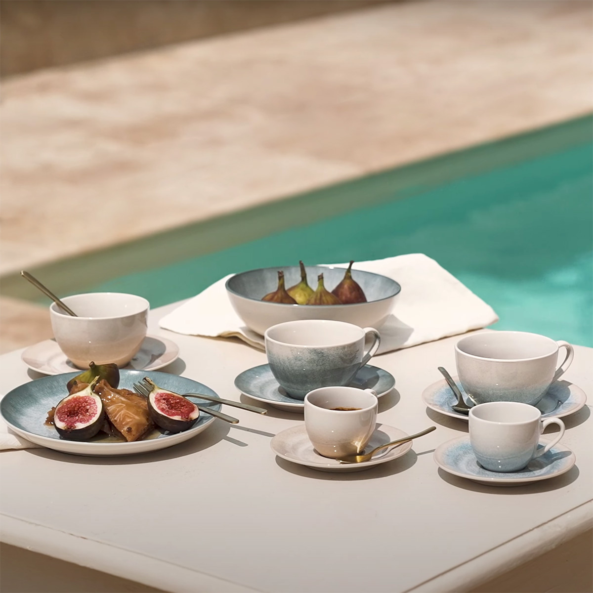 Coffee set 8 pcs | Elements Vulcano Sand