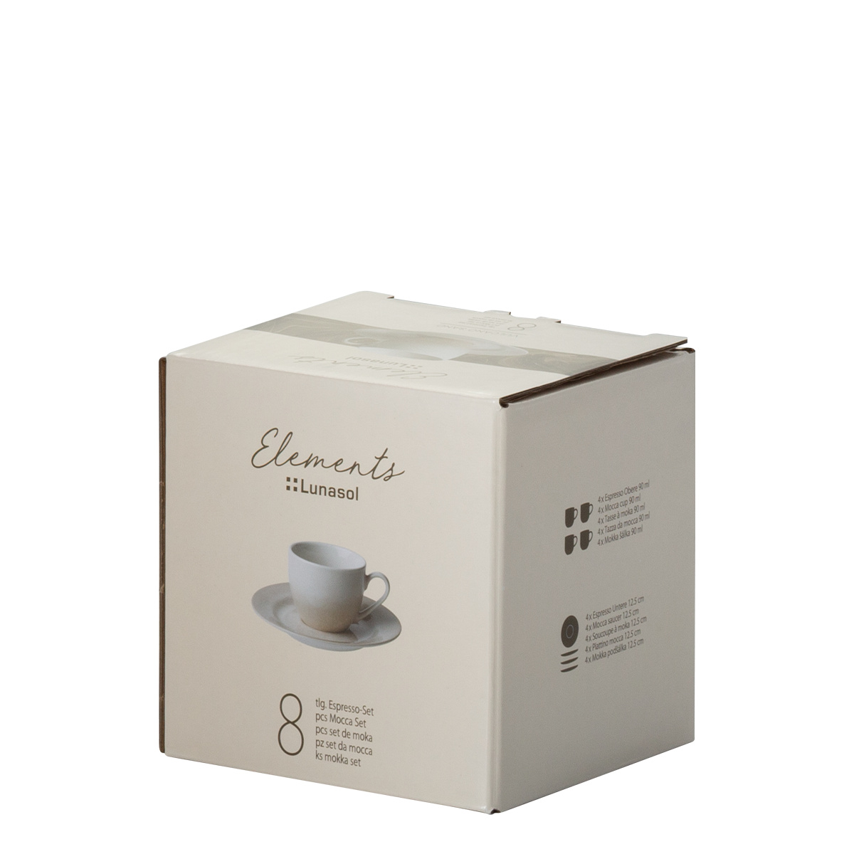 Coffee set 8 pcs | Elements Vulcano Sand