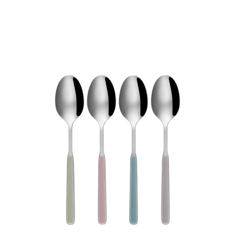 Muesli spoons/dessert spoon set of 4 - Gallery Pastel mix