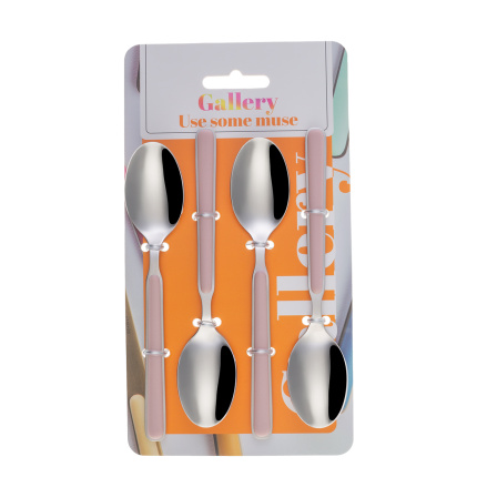 Coffee spoon set 4 pcs - Gallery pink