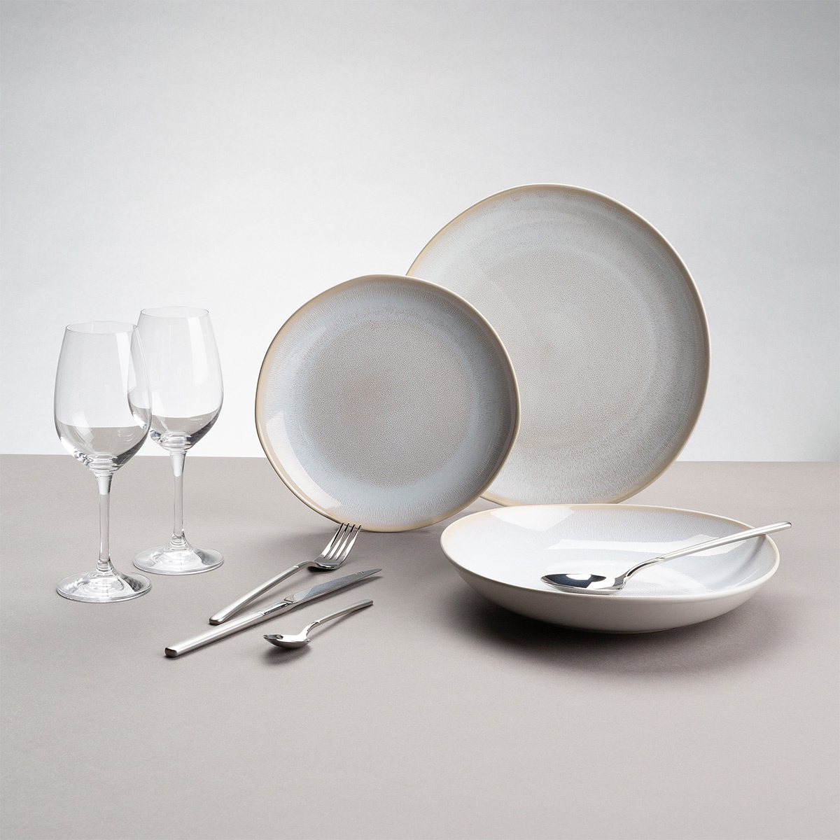Set di piatti in ceramica 12 pz – Elements North Organic