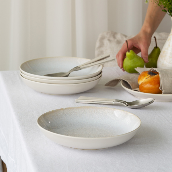 Tiefer Teller, rund, Coupe, 23 cm, 4-teiliges Set, Elements North