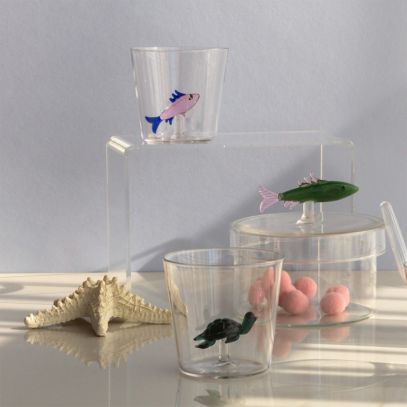 Glass with turtle | Ichendorf