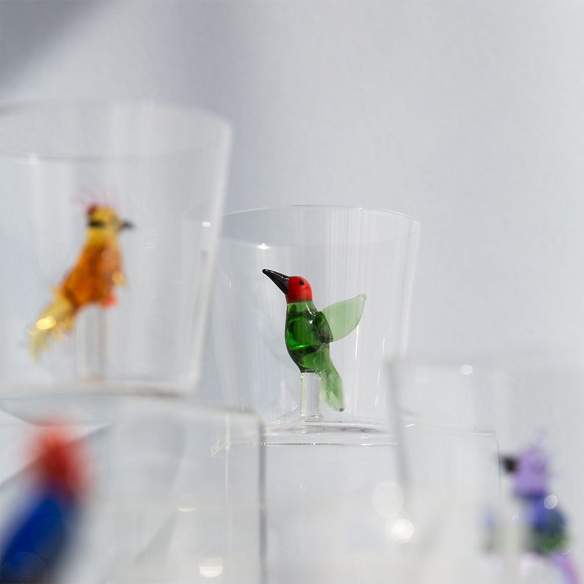 Glass with hummingbird | Ichendorf