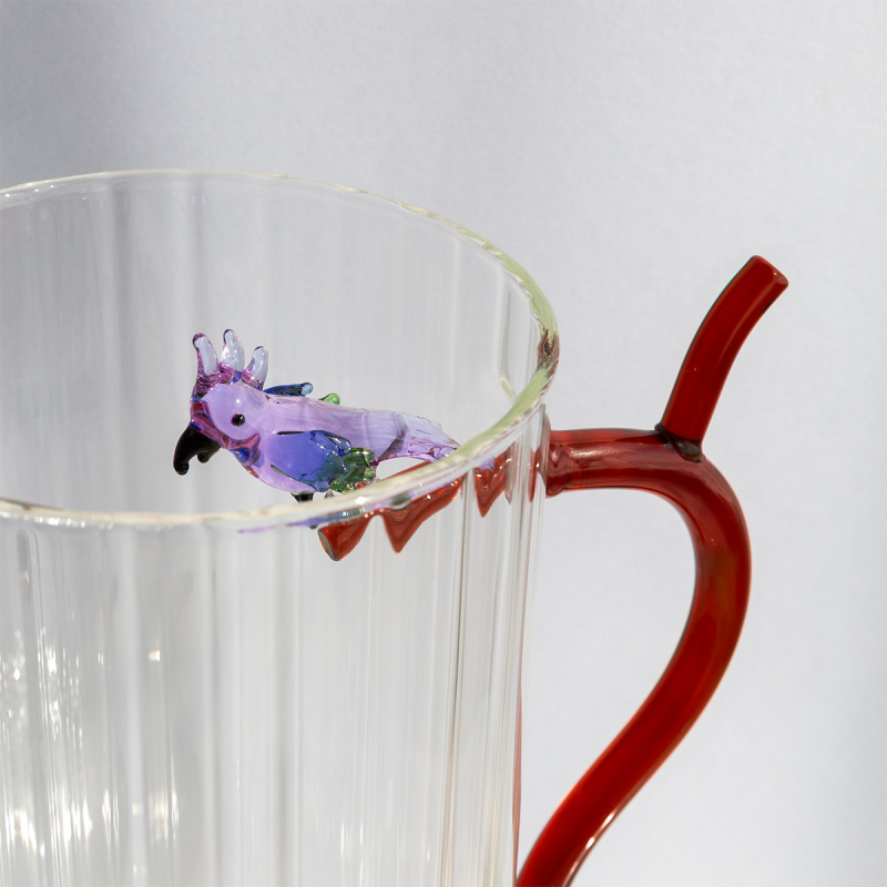 Pitcher with blue kakadu | Ichendorf